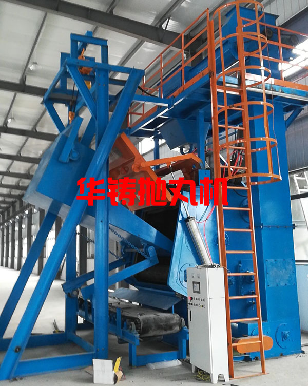 自動上料履帶式拋丸機用于清理小型汽車配件 自動上料履帶式拋丸機用于清理小型汽車配件