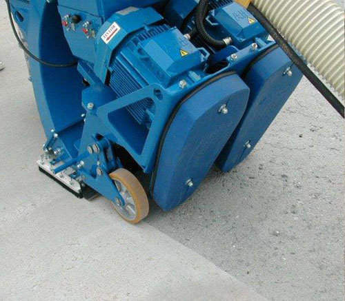 混凝土、水泥、瀝青路面拋丸機施工圖